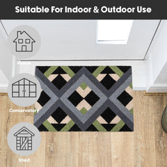 Geo Eco-Friendly Latex Backed Coir Entrance Doormat