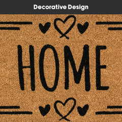 Home Hearts Eco-Friendly Latex Backed Coir Entrance Doormat Runner