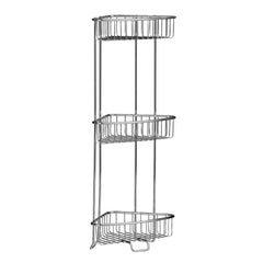 Nash 3 Tier Chrome Corner Storage Caddy