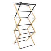 Bamboo Extendable 3 Tier Concertina Clothes Airer