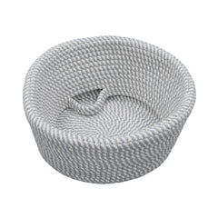 Edison Grey Round Belly Cotton Rope Storage Basket - Medium