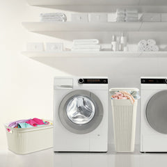 Loop Ivory 38L Rectangular Laundry Basket