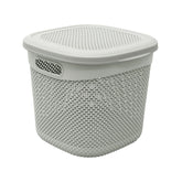 Droplette Ice Grey 15L Storage Basket with Lid