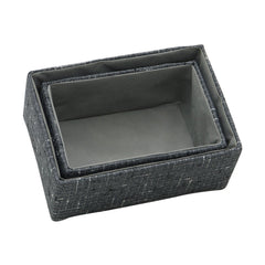 Shadow Set of 2 Rectangular Fabric Storage Baskets