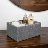 Chroma Set of 3 Grey Rectangular Storage Basket