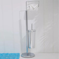 Linnea Chrome Toilet Brush And Roll Holder
