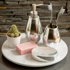 Magpie Dolomite Silver 3 Piece Bathroom Set