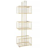 Dara Gold Rectangular Bathroom Storage Caddy