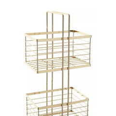 Dara Gold Rectangular Bathroom Storage Caddy