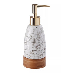 3 Piece Bubble Print Bamboo Base Bathroom Set