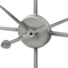 Large Silver Skeleton Wall Clock (80cm)