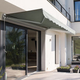 Retractable Grey Manual Patio Awning 2m x 1.5m