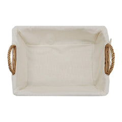 Acacia Honey Rectangular Willow Storage Basket