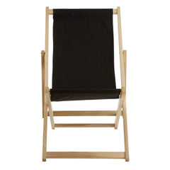 Beauport Black Deck Chair