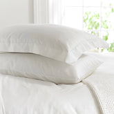 The Lyndon Company Mayfair White Cotton Sateen 800TC Oxford Pillowcase (Single)