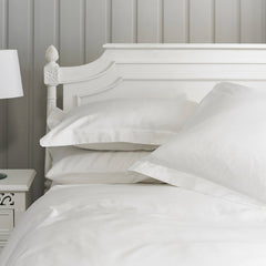 The Lyndon Company Mayfair White Cotton Sateen 800TC Oxford Pillowcase (Single)