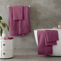 Catherine Lansfield Zero Twist Raspberry Cotton Towels