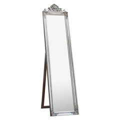 Lambeth Silver Wood Cheval Mirror 1790x455mm