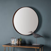 Greystoke Aged Bronze Round Mirror 8.3cm