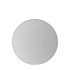 Hayle Black Round Mirror 100cm