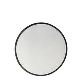 Higgins Black Round Mirror 80cm