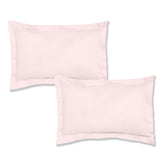 Bianca Pink 200TC 100% Cotton Percale Oxford Pillowcase Pair