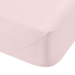 Bianca Pink 200TC 100% Cotton Percale Deep (32cm) Fitted Sheet