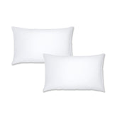 Bianca White 200TC 100% Cotton Percale Housewife Pillowcase Pair