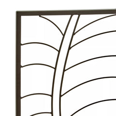 Trento Small Black Leaf Design Wall Art