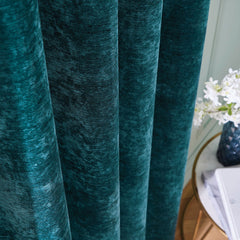 Hyperion Interiors Selene Rich Teal Thermal Eyelet Curtains
