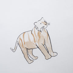 Bianca White Zoo Animals Kids 100% Cotton (25cm) Fitted Sheet