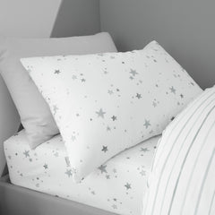 Bianca Grey Stars Kids 100% Cotton Duvet Set