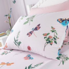 RHS Butterfly Garden Pink Kids Reversible Duvet Cover Set