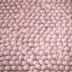 Bianca Aspen Pink Bobble Bath Mat