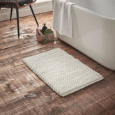 Bianca Aspen White Bobble Bath Mat