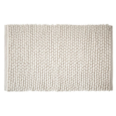 Bianca Aspen White Bobble Bath Mat