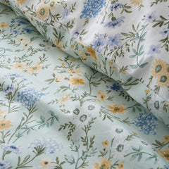 Bianca Ditsy Floral Green 200TC Cotton Reversible Duvet Set