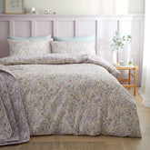 Bianca Ditsy Floral Lilac 200TC Cotton Reversible Duvet Set