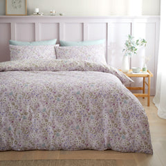 Bianca Ditsy Floral Lilac 200TC Cotton Reversible Duvet Set
