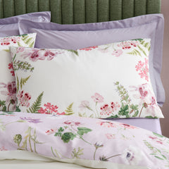 RHS Serenity Garden Lilac Reversible 200TC Cotton Duvet Set