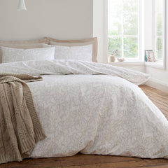 Bianca Woodland Natural 200TC Cotton Reversible Duvet Set