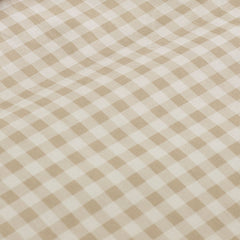 Catherine Lansfield Bamford Natural Gingham Check Fitted Sheet