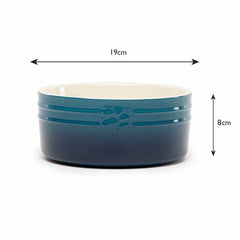 Scruffs Ombre Blue 2 Piece Dog Bowl Set