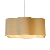 Clover Scallop Edge Natural Linen Easy Fit Shade