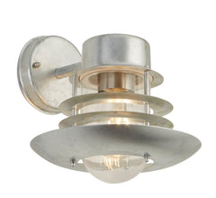 Galvanised Outdoor Lantern Wall Light