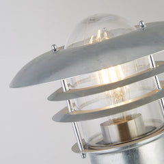 Galvanised Outdoor Lantern Post