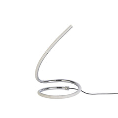 Contemporary Chrome LED Table Light