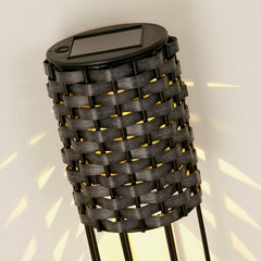 Rattan Solar Stake Light - Set Of 2