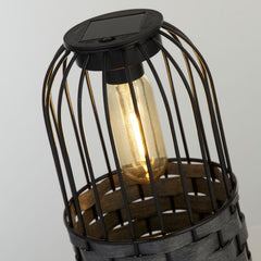 Small Rattan Solar Lantern