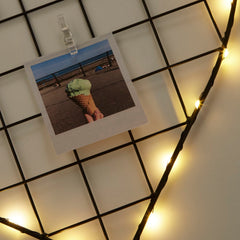Hanging Battery Powered Light Up Wire Heart
